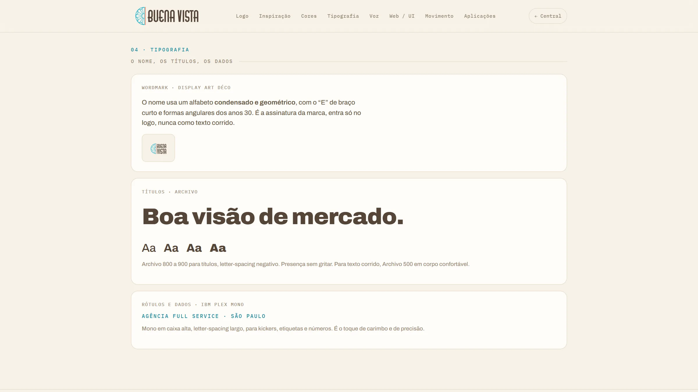 Buena Vista · Design System, design system · agência (projeto da CHAVES), imagem 4 de 7