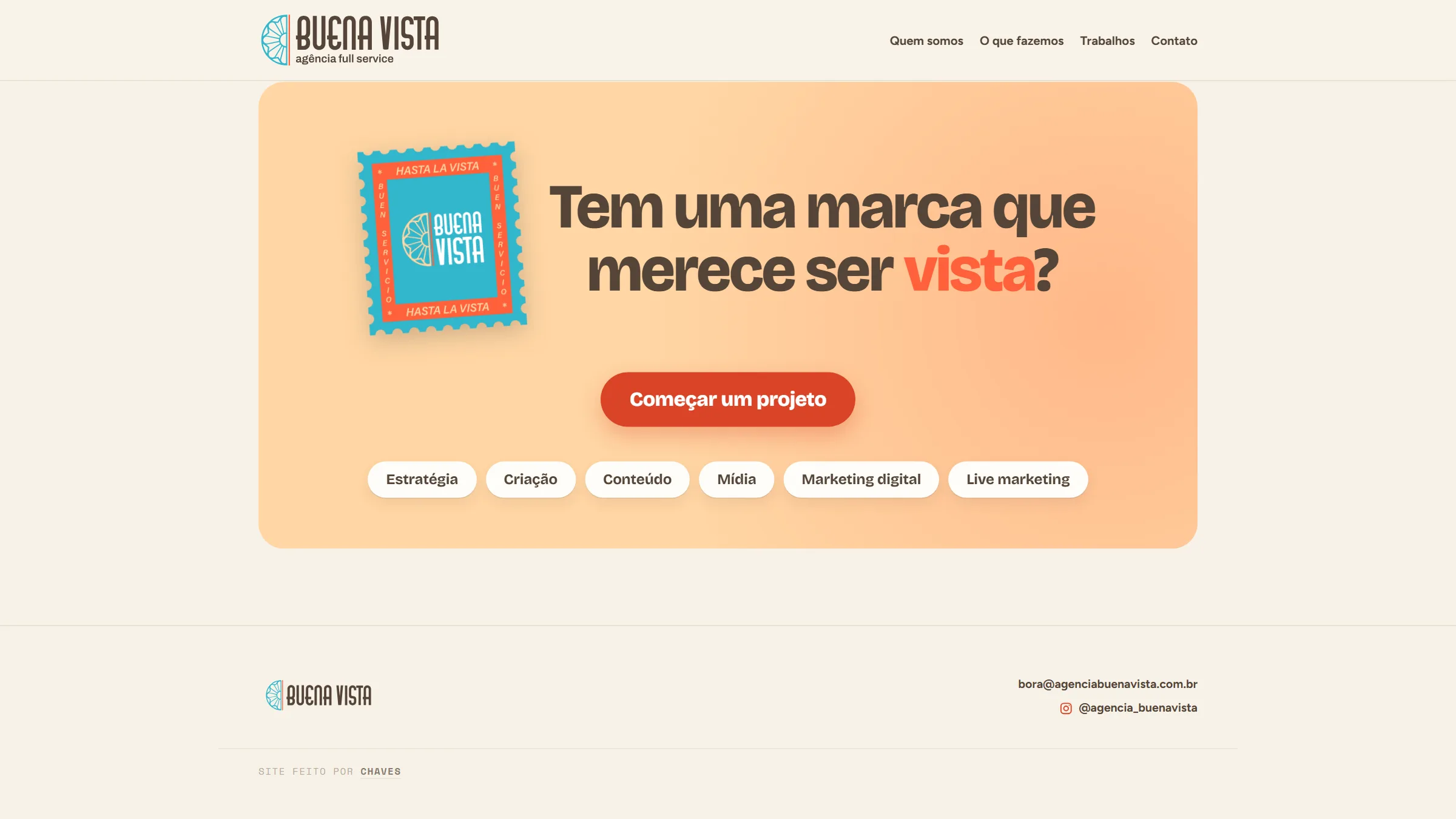 Buena Vista · Site, site · agência (projeto da CHAVES), imagem 5 de 6