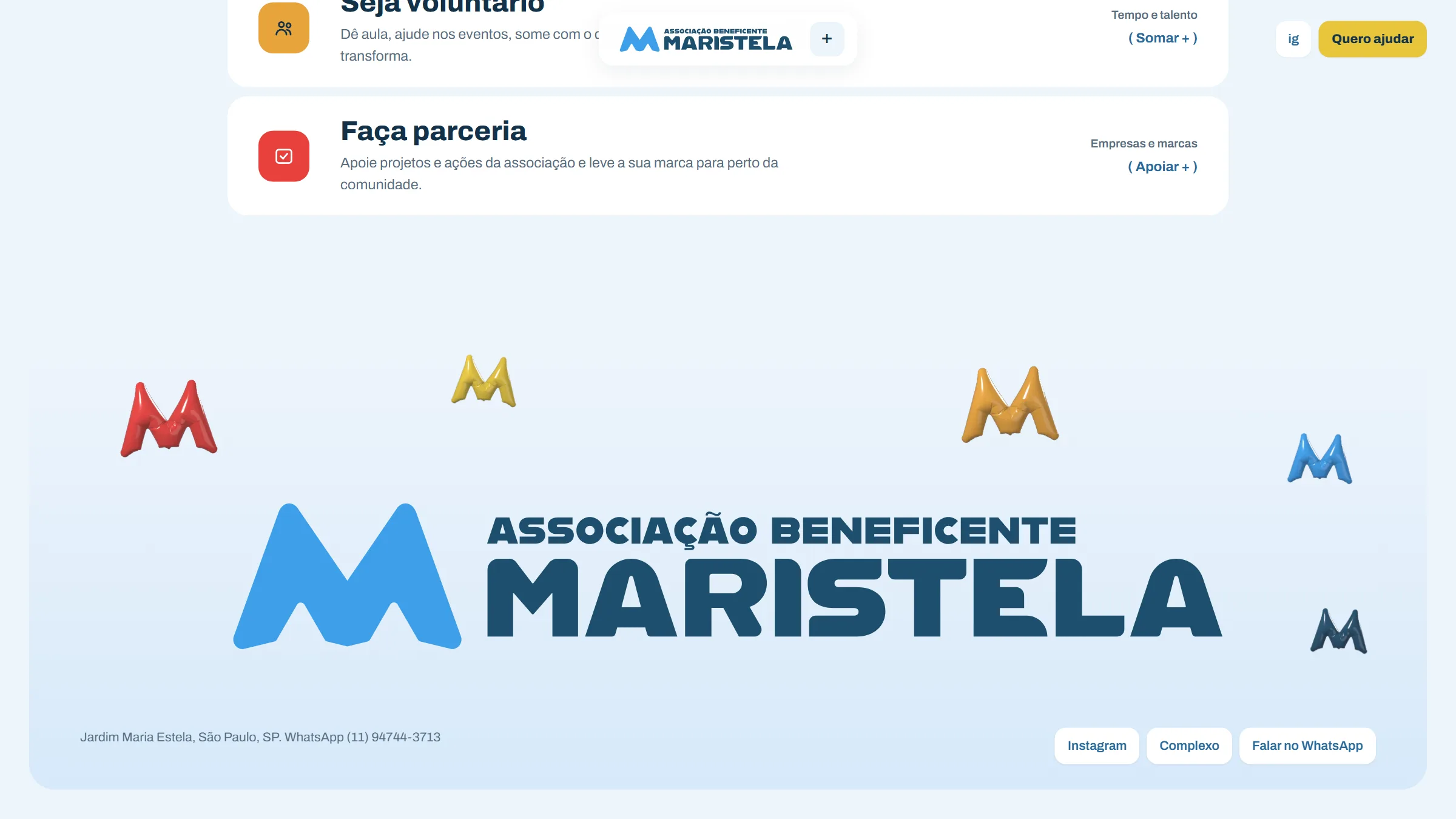Maristela · Website, website · nonprofit (CHAVES project), image 6 of 7